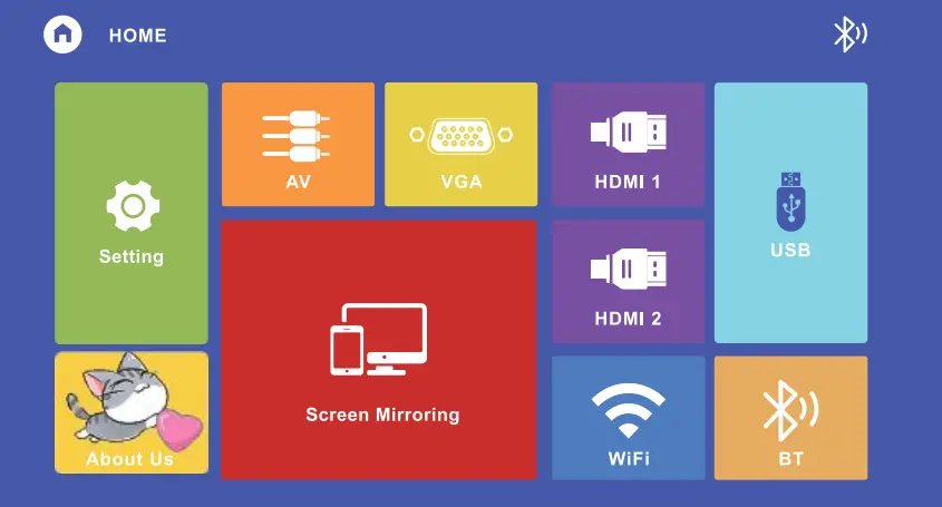 YOWHICK GDP1W Native 1080P 5G WiFi Bluetooth Projector-6