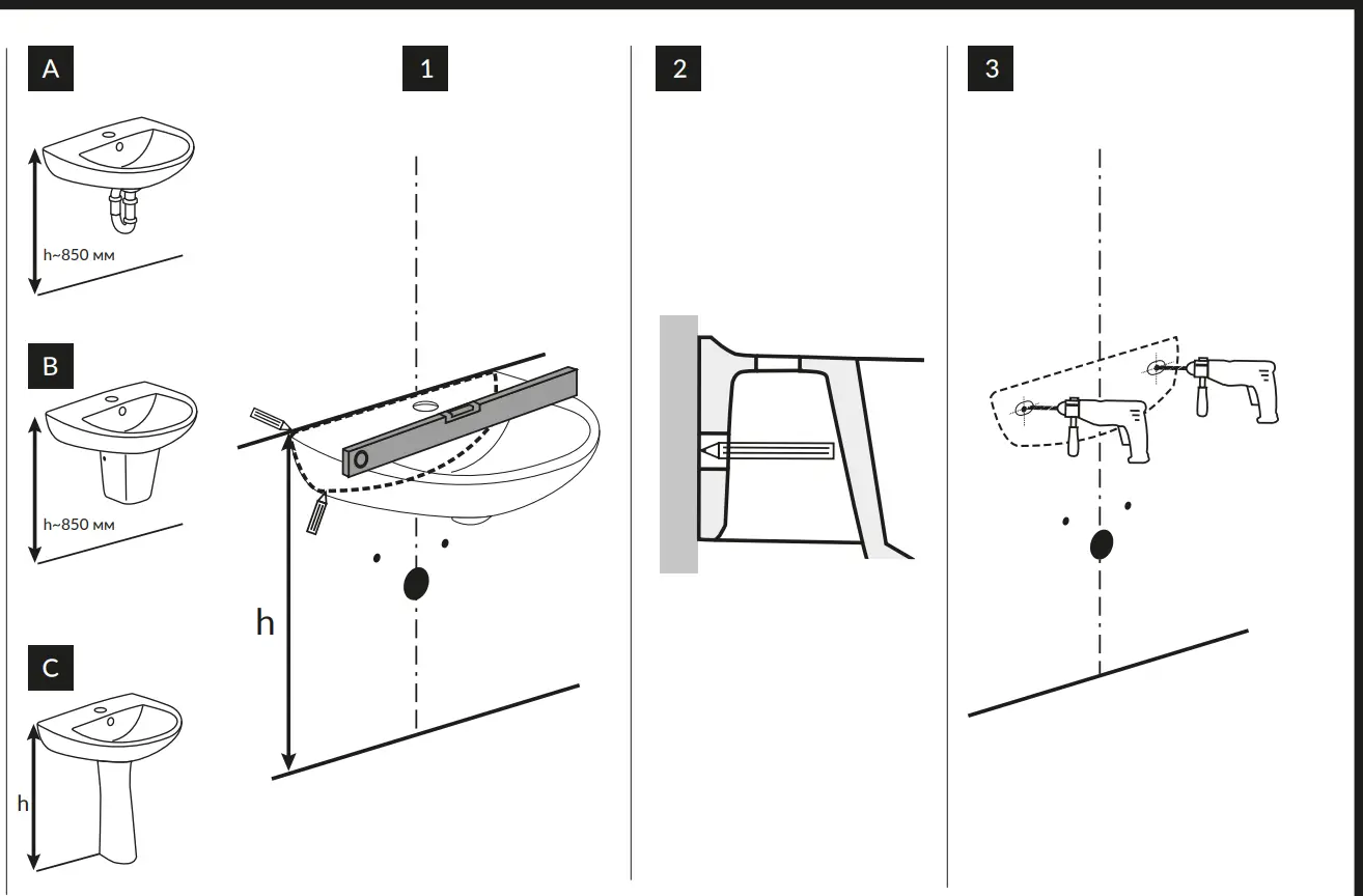 cersanit Crea 40 Furniture Washbasin fig 2
