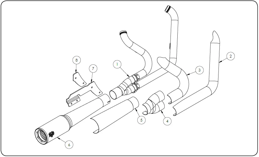 VANCE HINES 17387 PCX Pro Pipe For Harley Softail 2018-2022-1