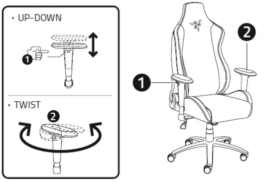 RAZER ISKUR X XL Gaming Chair - ARMREST