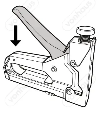 VonHaus 3500196 3 In 1 Manual Staple and Nail Gun - fig 1