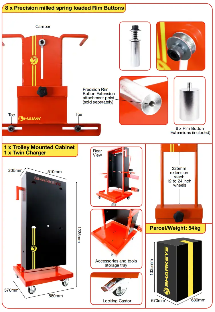 ROLLER RO4WLA Car 4 Wheel Laser Alignment Gauges - Fig2