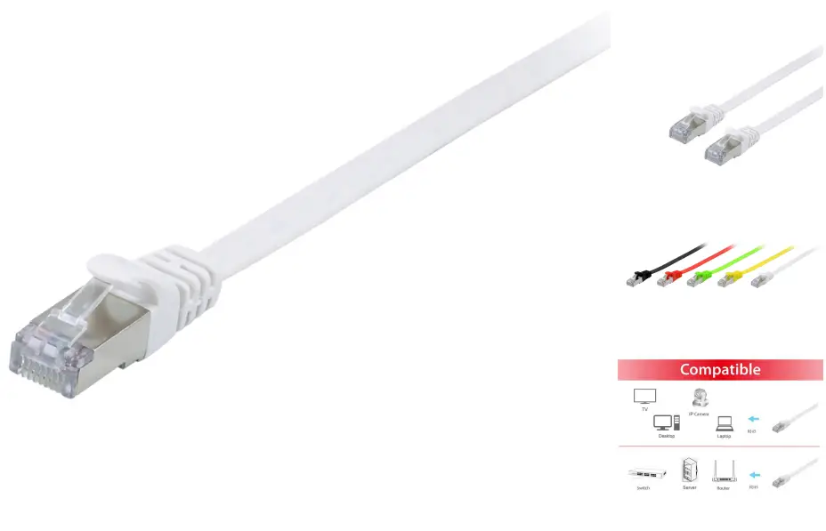 equip 607612 Cat.6A U-FTP Flat Patch Cable