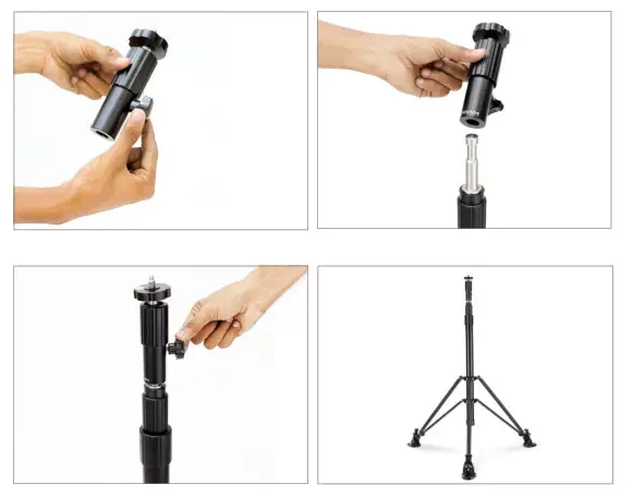 PROAIM STD PTZ 01 3 Stage PTZ Camera Support Stand - head's
