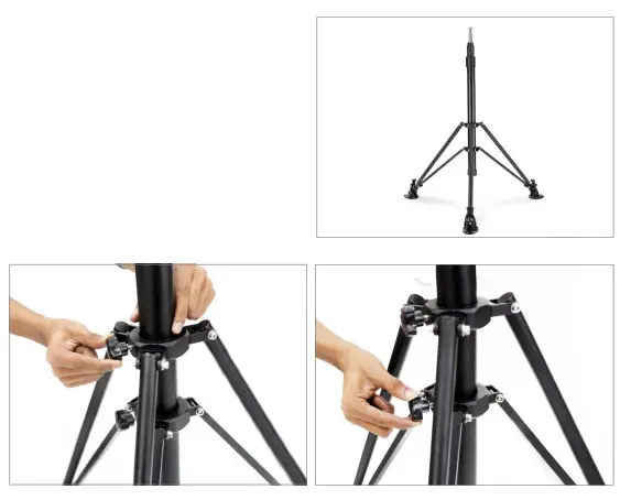 PROAIM STD PTZ 01 3 Stage PTZ Camera Support Stand - spiked