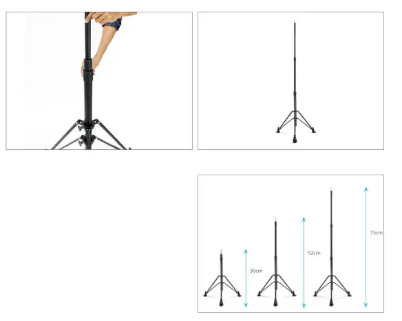 PROAIM STD PTZ 01 3 Stage PTZ Camera Support Stand - telescopic