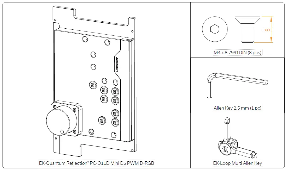 KONICA MINOLTA Reflection 2 Mini D5 PWM D-RGB Mini Distro Plate Strix 1