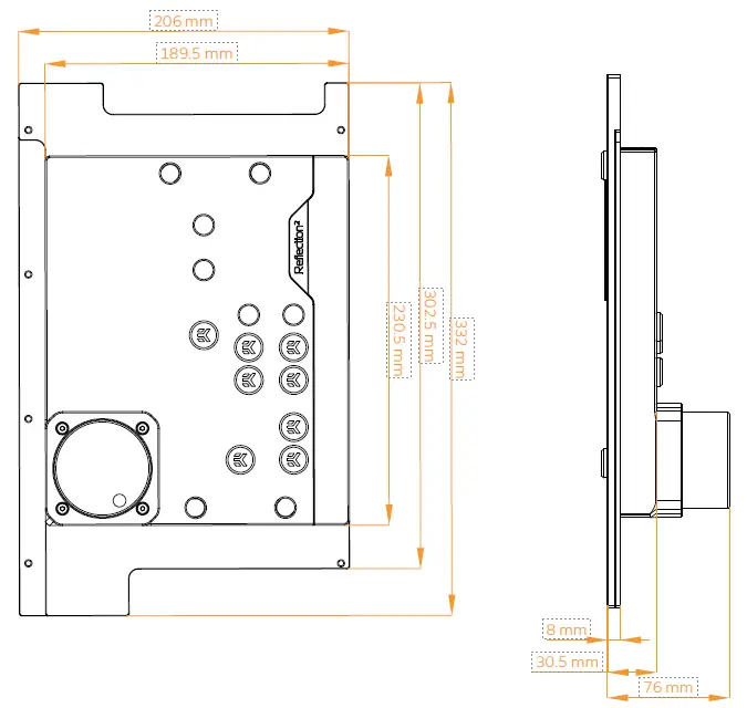 KONICA MINOLTA Reflection 2 Mini D5 PWM D-RGB Mini Distro Plate Strix 2
