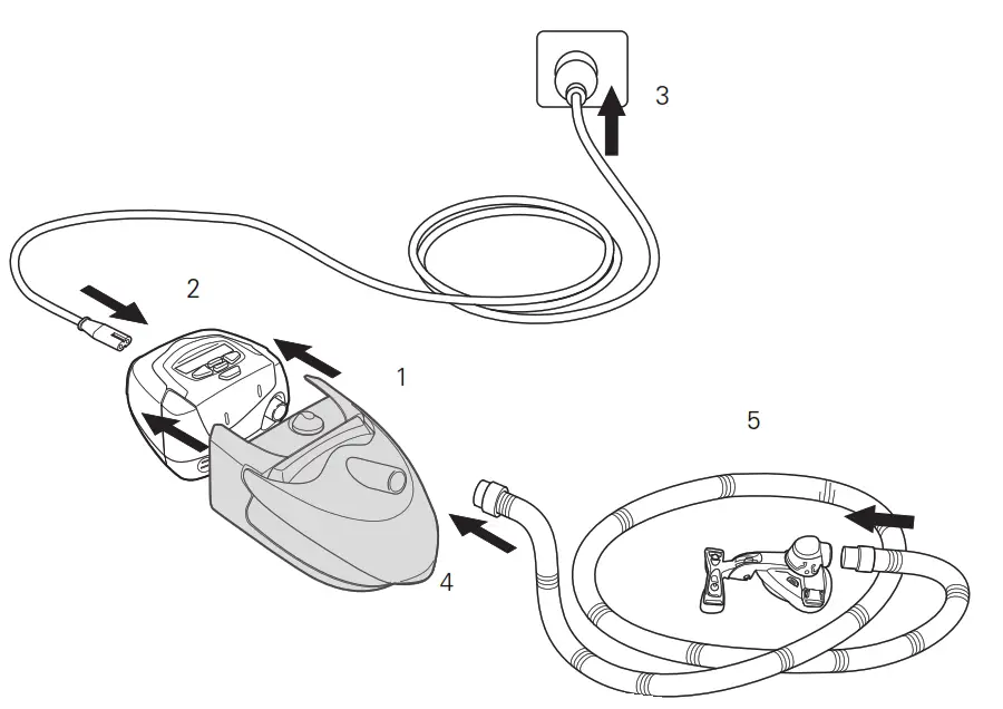 RESMED H4i Heated Humidifier - System setup