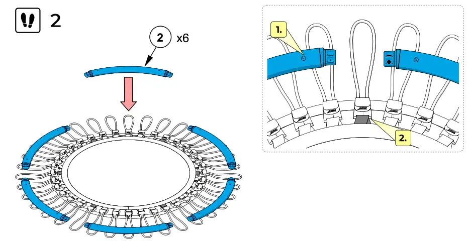 ACON Round Rebounder Fit Trampoline - fig 3