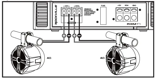 Pair Rockville RWB70B Black 6.5 250w Marine Wakeboard 360° Swivel Tower Speakers (2)