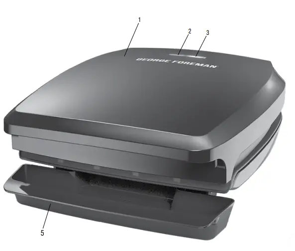 George-Foreman-GR340FB-4-Serving-Classic-Plate-Electric-Indoor-Grill-Fig-1