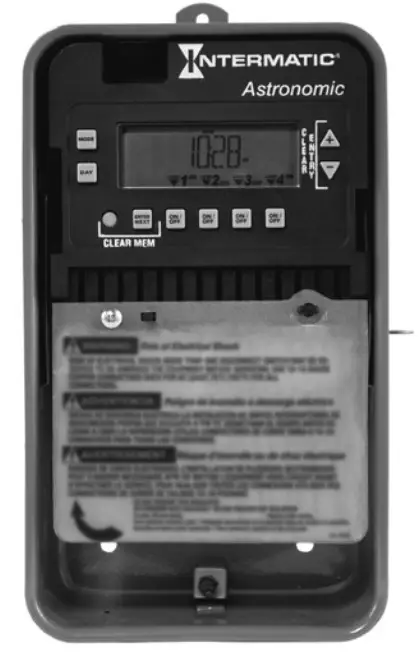 INTERMATIC ET8415CR Electronic 4 Circuit Astronomic Day Time Switch