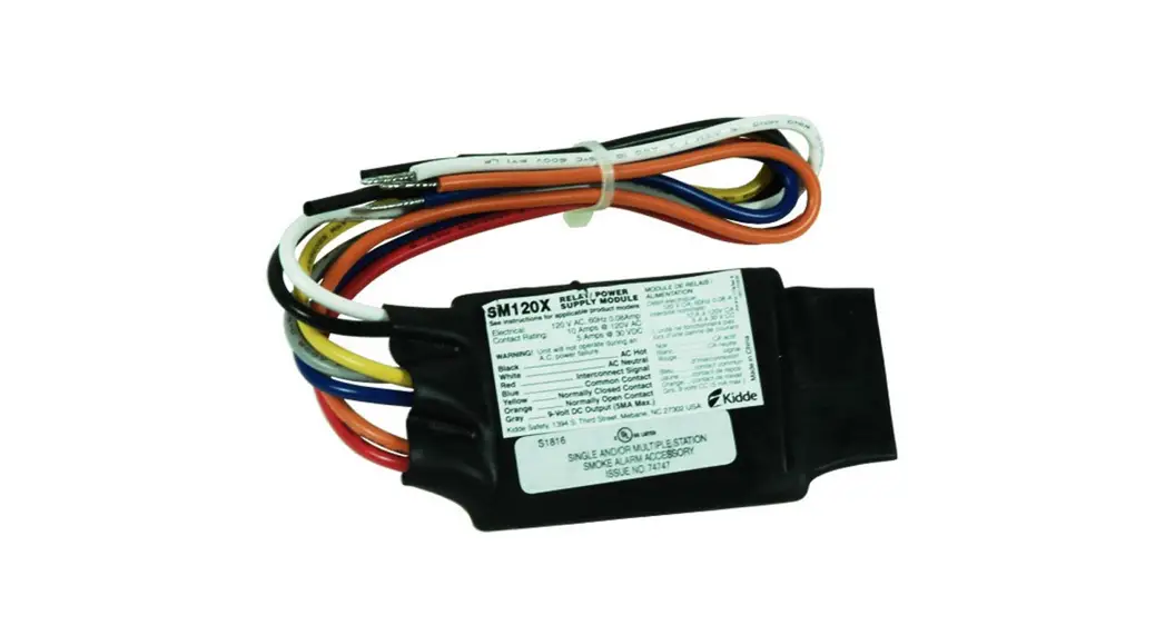 Kidde Sm120x Relay-power Supply Module User Manual