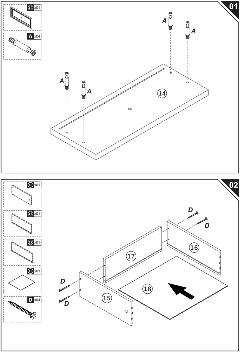HOMCOM 839 223 Modern TV Stand Cabinet for TV - fig 10