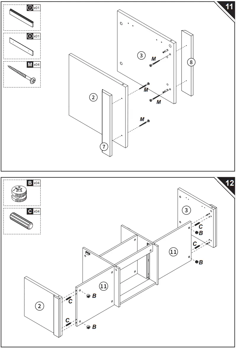 HOMCOM 839 223 Modern TV Stand Cabinet for TV - fig 15