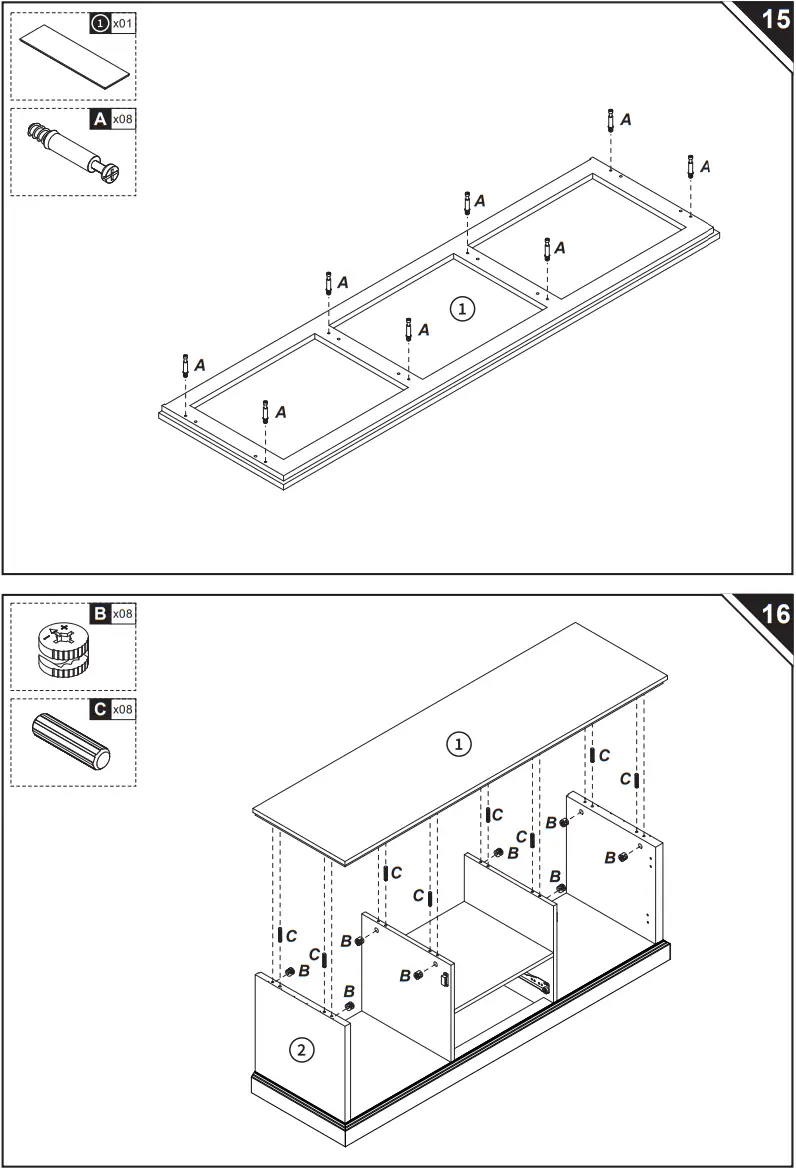HOMCOM 839 223 Modern TV Stand Cabinet for TV - fig 17