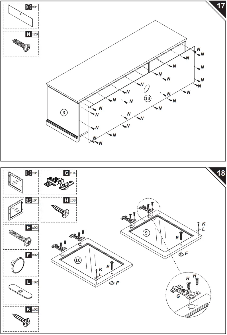 HOMCOM 839 223 Modern TV Stand Cabinet for TV - fig 18