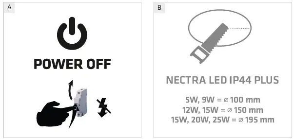 LENA-LIGHTING-Nectra-LED-Plus-IP44-Downlight-FIG-1