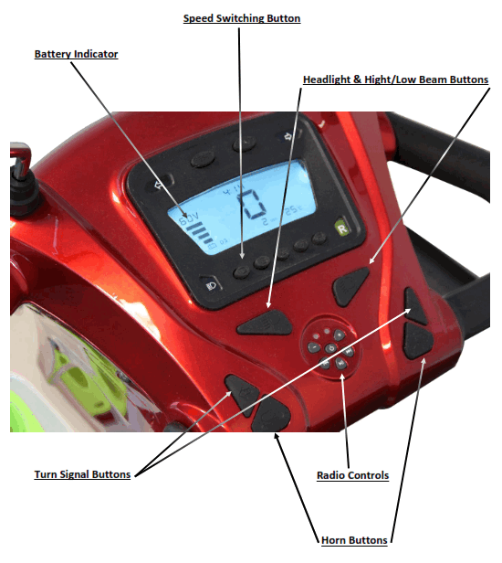 E-WHEELS EW-54 BUGGIE Mobility Scooter - 1
