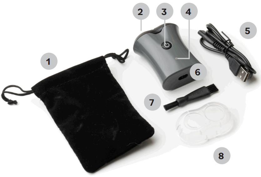 ViSAGE AP210327 Travel Compact Shaver - FIGURE 1