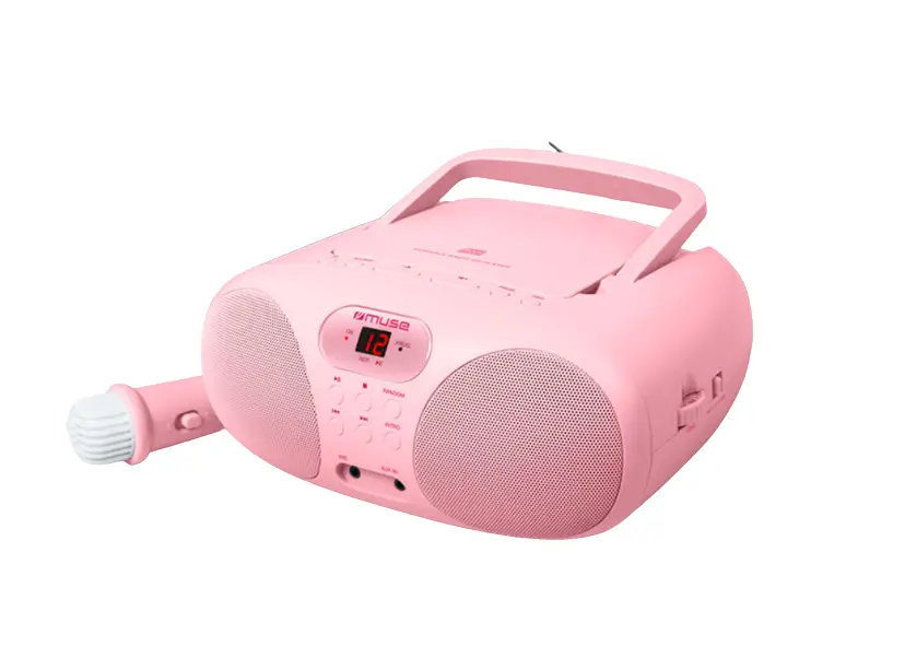 Muse Md-203 Kp Boombox With Radio/cd Player And Microphone Child Pink User Manual Muse Md-203 Kp Boombox With Radio/cd Player And Microphone Child Pink User Manual