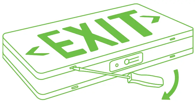 SUNCO LIGHTING EX_2HFL-RED-6PK EXIT LED Sign - Fig 2