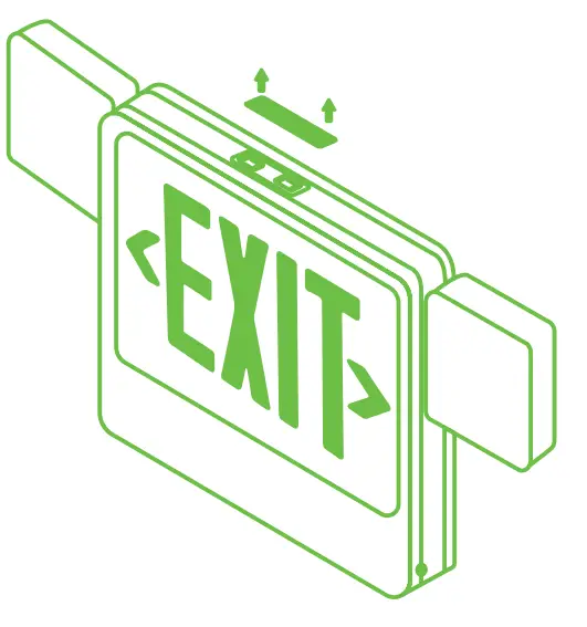 SUNCO LIGHTING EX_2HFL-RED-6PK EXIT LED Sign - Fig 3