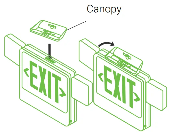 SUNCO LIGHTING EX_2HFL-RED-6PK EXIT LED Sign - Fig 6