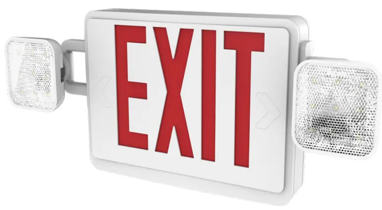SUNCO LIGHTING EX_2HFL-RED-6PK EXIT LED Sign