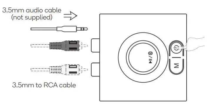 kogan KABTAADAPTA Bluetooth Audio Adapter - Step 1 Connecting to audio device