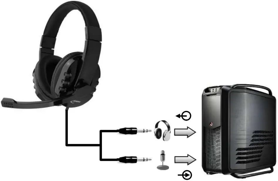 gembird GHS-402 Gaming Headset with Volume Control 1