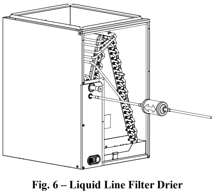 Install Liquid Line Filter Drier Indoor