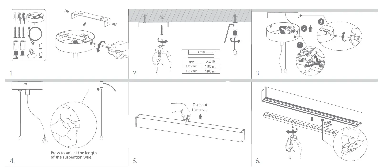 DOMUS MAX-35 Linear Pendant Light (2)