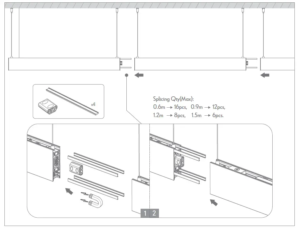 DOMUS MAX-35 Linear Pendant Light (5)