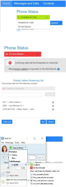 PRIORITY CALLERS LIST