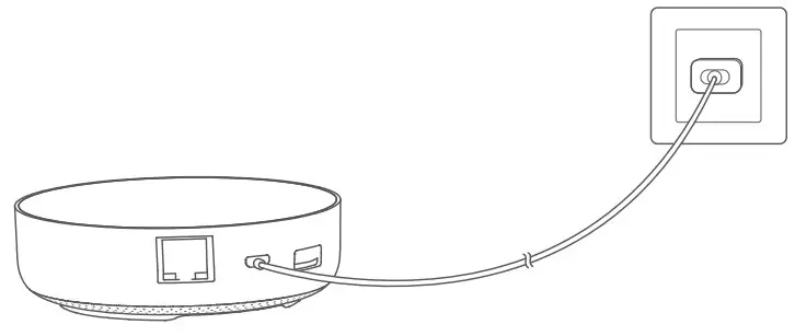 Aqara HM2-G01 Hub M2 Smart Home Center - power the hub on