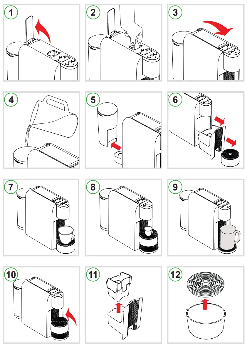Caffitaly S35R.3 Volta Free Promotion Ecaffe Dotter - assembly