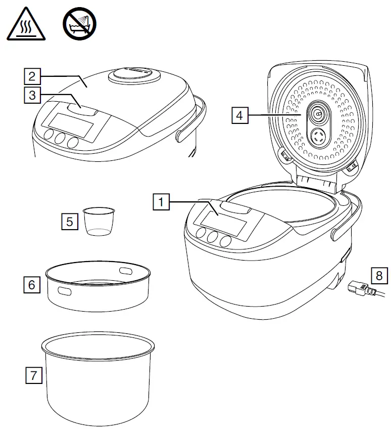 Russell Hobbs COOK HOME Multi-cooker safeguard