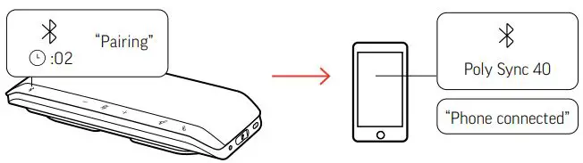 poly 40 Series Bluetooth and Corded USB Speakerphone User Guide - MOBILE SETUP (PAIR)