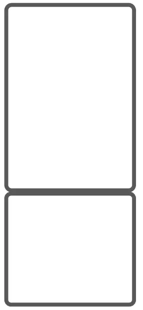 CANDY HD-359RWEN 271L Bottom Mounted Refrigerator Freezer -