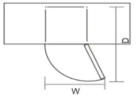 CANDY HD-359RWEN 271L Bottom Mounted Refrigerator Freezer - Door