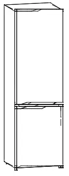 CANDY HD-359RWEN 271L Bottom Mounted Refrigerator Freezer - REVERSIBILITY15