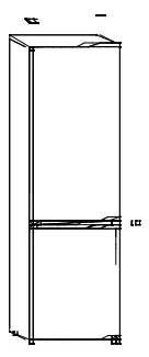 CANDY HD-359RWEN 271L Bottom Mounted Refrigerator Freezer - REVERSIBILITY17