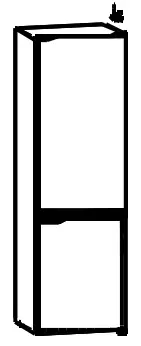 CANDY HD-359RWEN 271L Bottom Mounted Refrigerator Freezer - REVERSIBILITY2