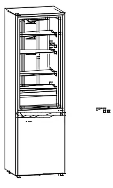 CANDY HD-359RWEN 271L Bottom Mounted Refrigerator Freezer - REVERSIBILITY4