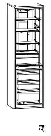 CANDY HD-359RWEN 271L Bottom Mounted Refrigerator Freezer - REVERSIBILITY5