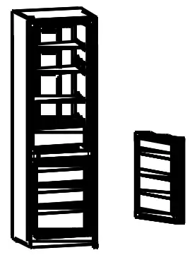 CANDY HD-359RWEN 271L Bottom Mounted Refrigerator Freezer - REVERSIBILITY6