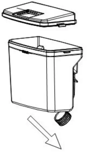 CANDY HD-359RWEN 271L Bottom Mounted Refrigerator Freezer - direction