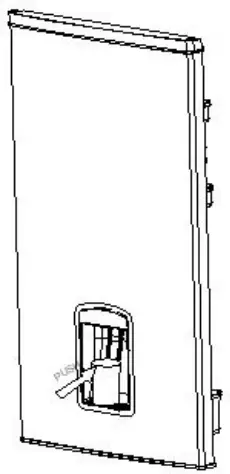 CANDY HD-359RWEN 271L Bottom Mounted Refrigerator Freezer - drinking